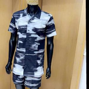 Shirt Mix white and black vintage fabric